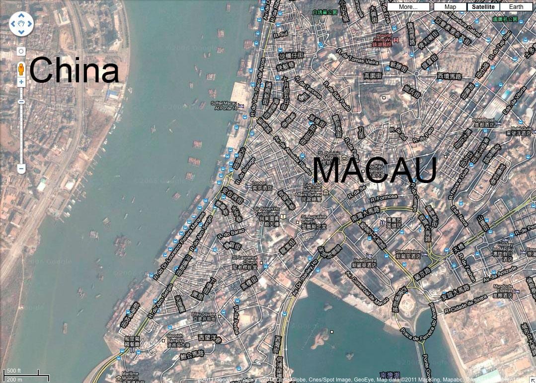 карта на сан malo Macau