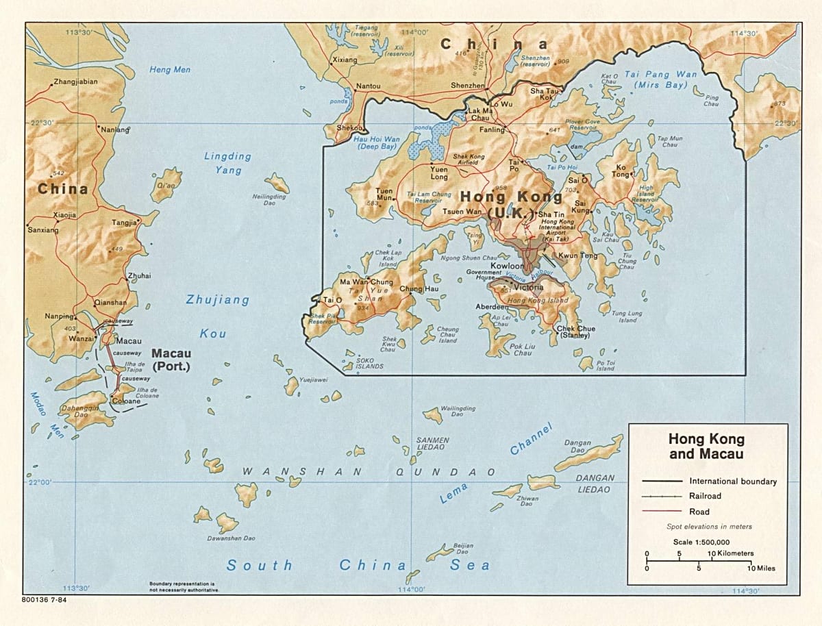 карта на barra Macau
