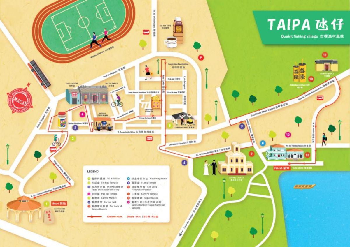 карта на taipa село мапа