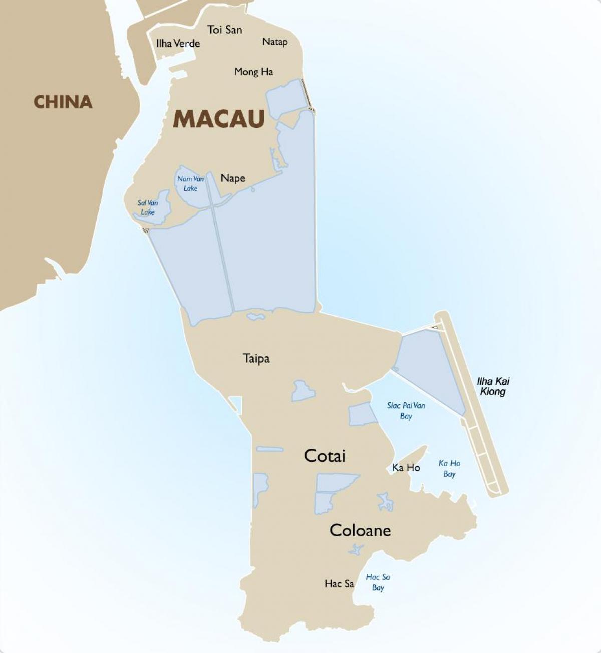карта на напв Macau