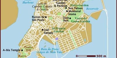 Венецијанскиот Macau трговски центар мапа