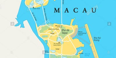 Macao Кина мапа